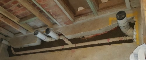 Residential internal sewer plumbing by Ausflow Plumbing Services