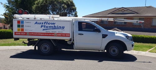 ausflow plumbing service vehicle